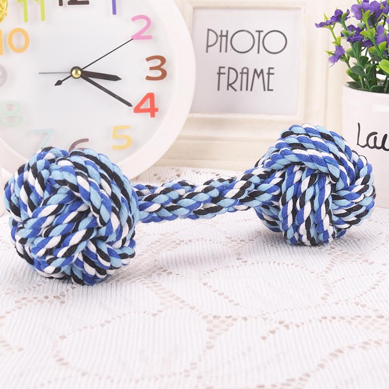 Quả tạ đồ chơi pet dog đúp bóng dây knot răng hàm mèo Teddy răng bóng cắn đồ chơi cho chó con
