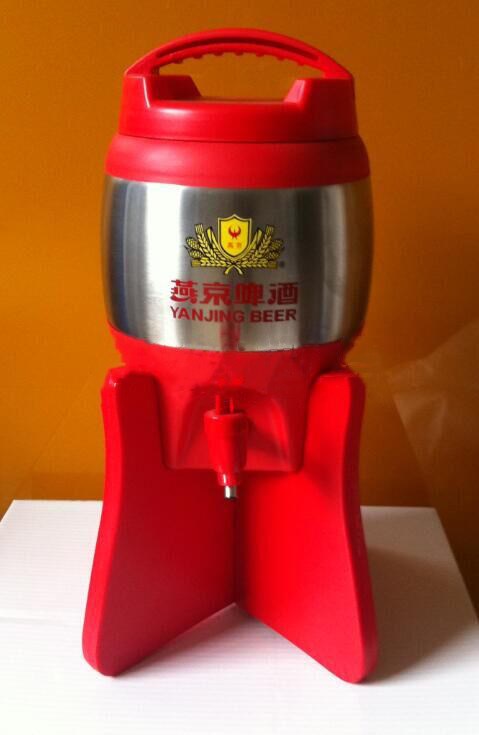 Factory 3 liters wine gun 304 stainless steel tank beer beverage juice barrel machine Insulation cold wine barrel wine separator