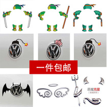 Suitable for Volkswagen rear stickers funny modified car label stickers POLO Golf 6GTI Maiteng CC Tiguan car stickers