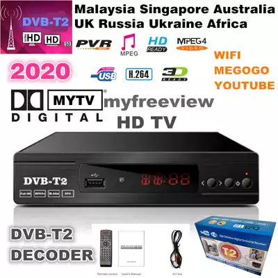 Ready Stock 2020 MYTV decoder Megogo DVB T2 Digital Receiver
