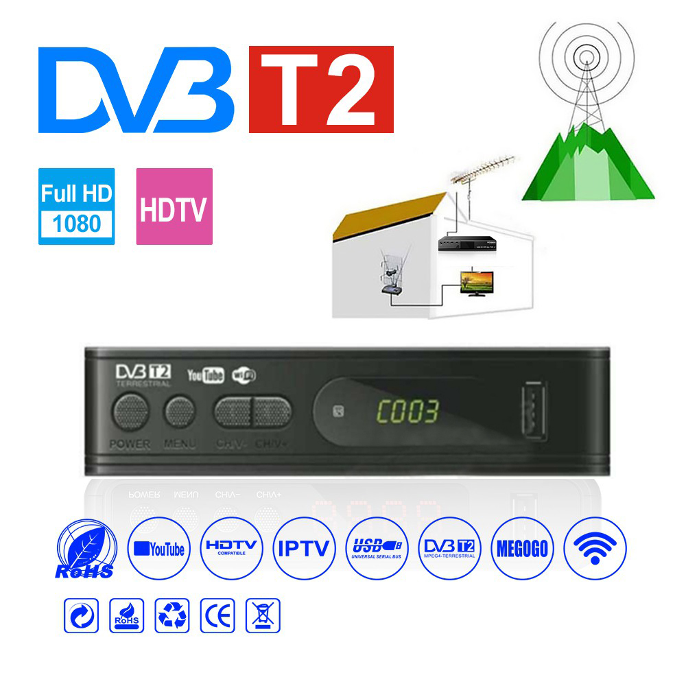 Dark GreyDVB   T2     MYTV     Megogo   Decoder     Myfreeview   HDTV   WIFI   receiver