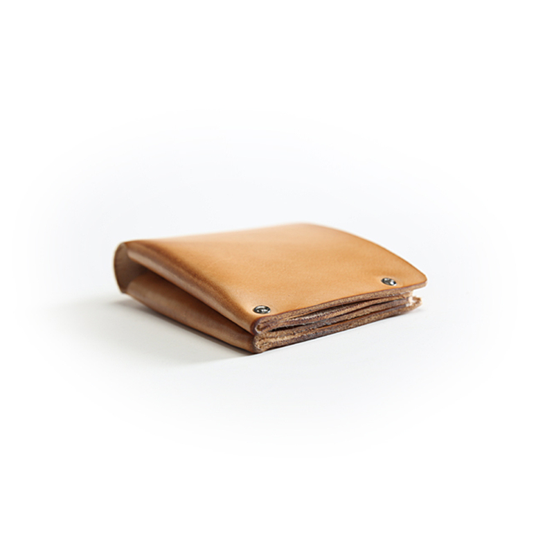 Eral Italian Natural Vegetable-Tanned Leather, Vintage Style Bifold Wallet, Card Holder, Leather Wallet, Leather Care Product for Handling