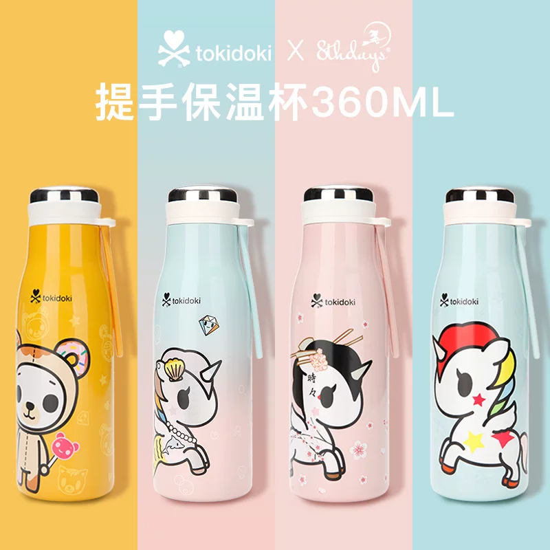 Tokidoki Taoqi Duoqi термос единорог милый мультяшный держатель из нержавеющей стали для воды, девочке розовый