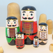 Série de contes pour enfants poupées gigognes russes poupées en rondins casse-noisette jouets de dessin animé cadeau petits ornements
