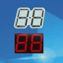 The source factory produces instead of the digital tube 4-inch red film digital tube 8-character shell with a super-large digital 8-character shell