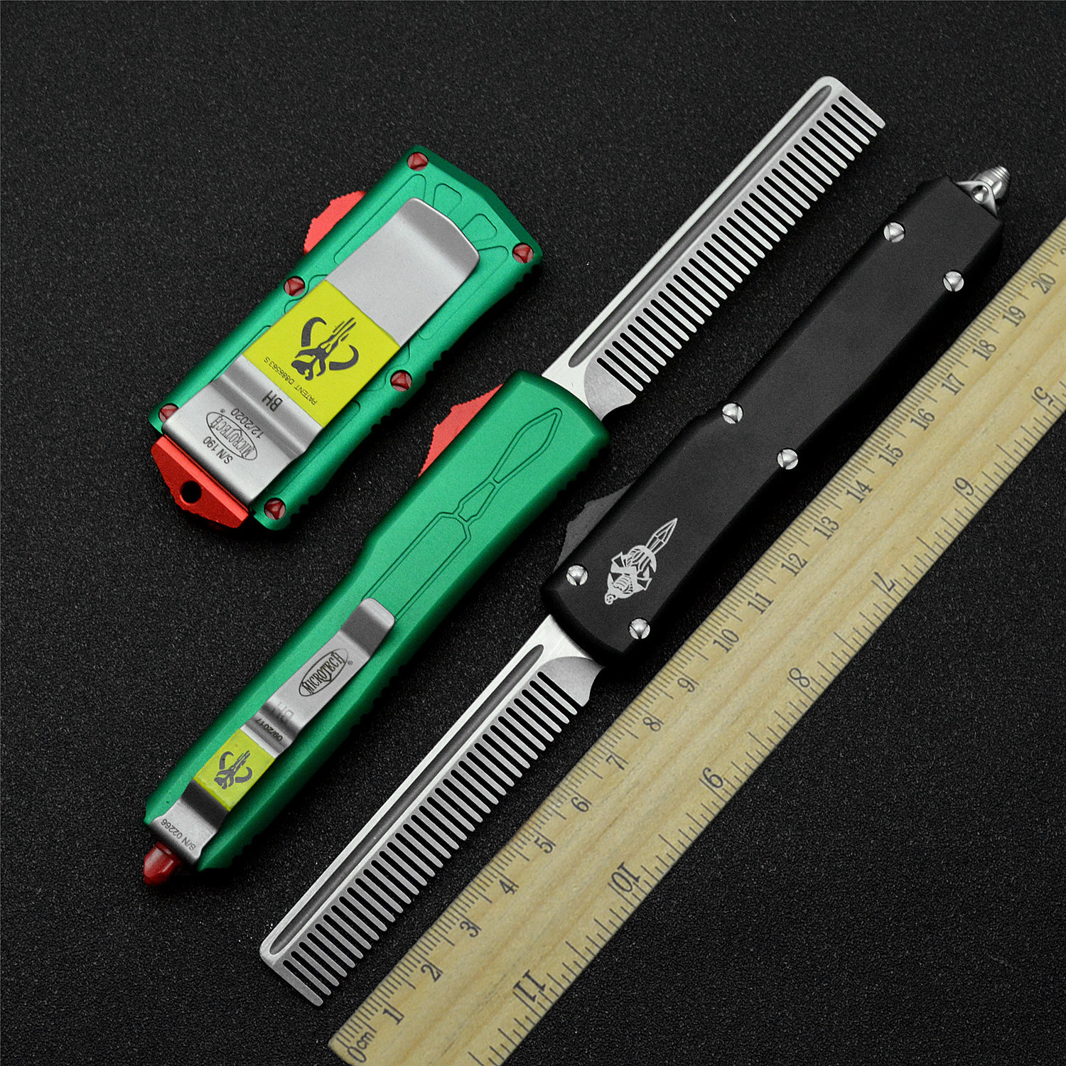 Microtech bounty hunter UT comb multi-function flying fish money clamp window rescue portable body defense gadget handle