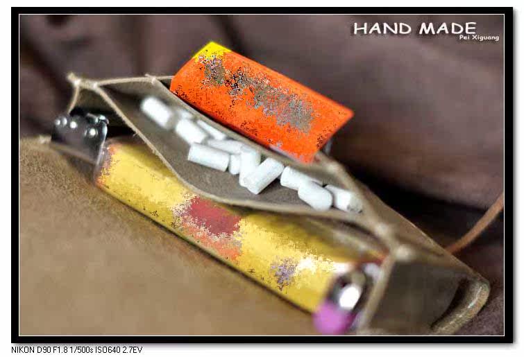 Original hand rolls tobacco packets handmade cow leather true retro rough glossy glossy glossy jump property prices full of crazy snatched and delivered