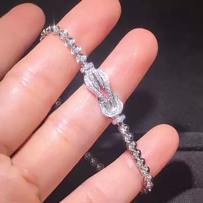 Imei diamond hand 18K gold color gold 8 character diamond hand group inlaid masonry hand extension chain