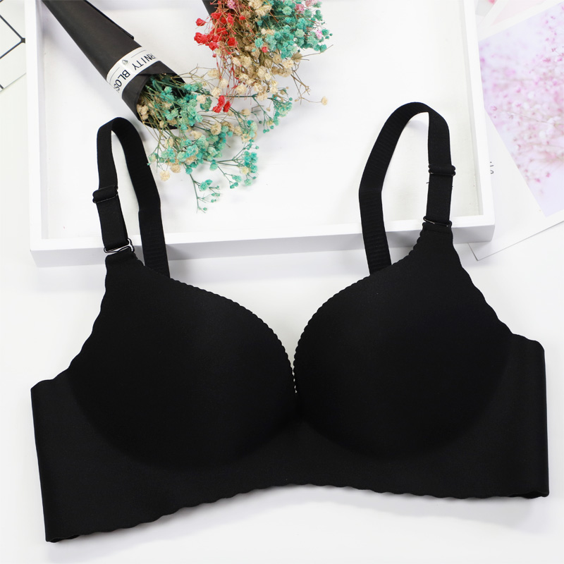 Bóng một mảnh mỏng tách điều chỉnh womens thép miễn phí đồ lót đỏ áo ngực sexy thu thập da giai điệu AB