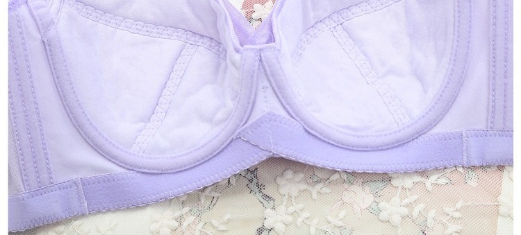 Mới điều chỉnh ren gợi cảm tập hợp phần mỏng thoáng khí chống chảy xệ phụ nữ kích thước lớn áo ngực nhỏ thép nhỏ vòng mới áo dán ngực