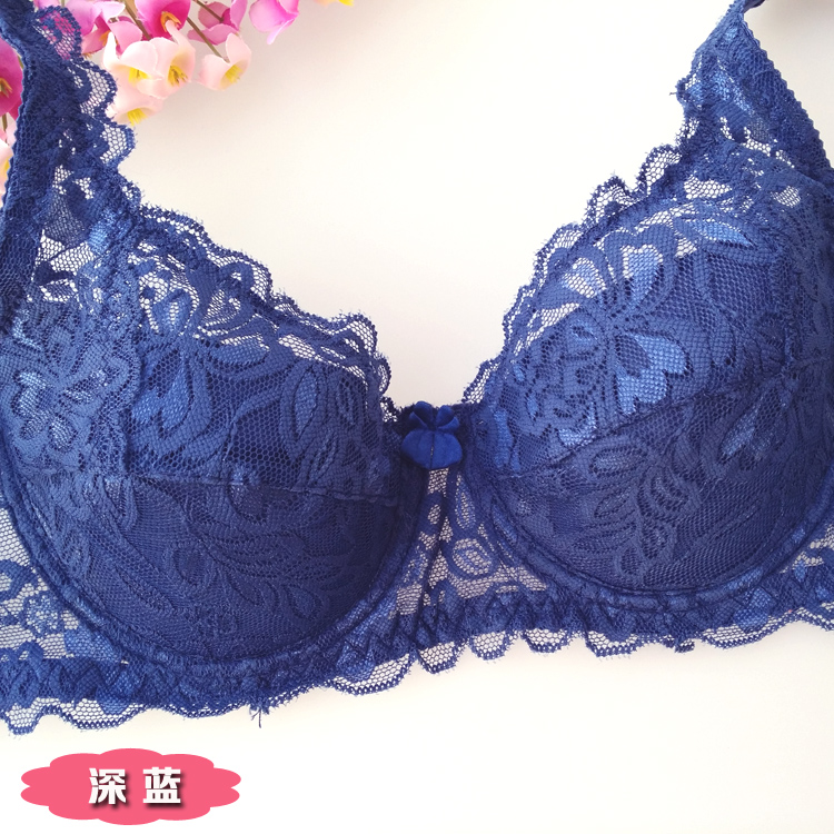 V-loại siêu mỏng đầy đủ cup thoải mái thở nhỏ màu trắng sexy ren ladies đồ lót áo ngực tập