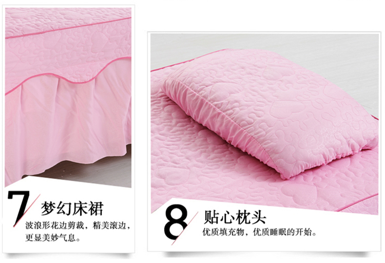 Bộ đồ giường đẹp bốn bộ chăn ga gối bằng vải lụa cotton mềm mại thẩm mỹ dành riêng cho tim hồng tím tìm mua ga phủ giường spa