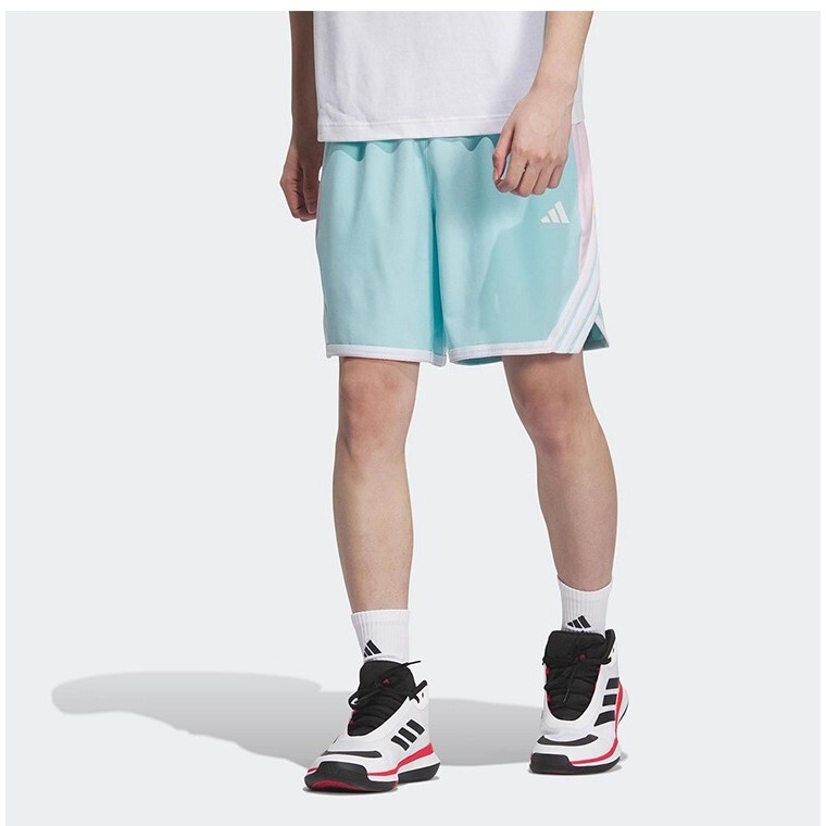 Adidas Adidas Fire Match Event Same Style Basketball Mid-Length Shorts Autumn Men's Woven Five-Point Shorts Ke5918