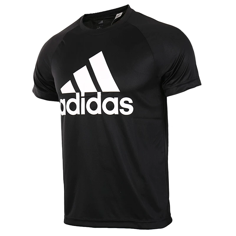 Спортивная летняя дышащая футболка Adidas для отдыха с круглым воротом