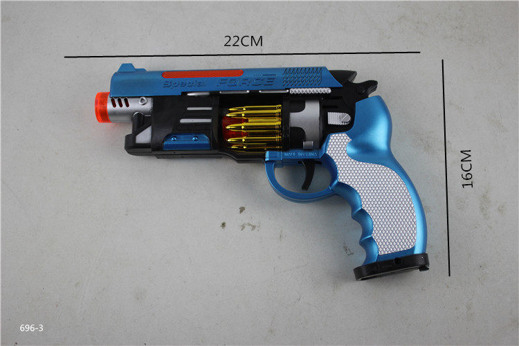 Children's eight-tone gun music telescopic vibration children's realistic gunfire children's toys eat chicken and fight for survival