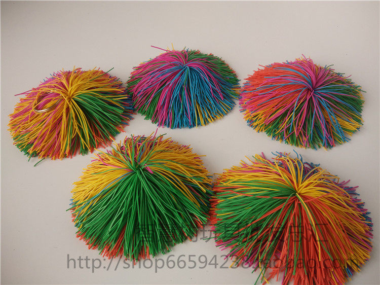Rubber band shuttlecock, rubber band sandbags, children's toys, key chain ornaments, childhood memories of rubber band balls