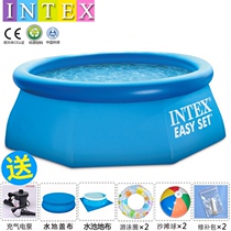 INTEX Children Swimming Pool Adults Home Large Play Pool Outdoor Inflatable Pool Plus High Thickened