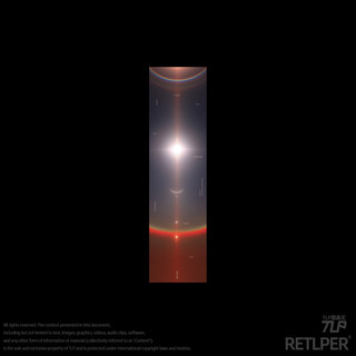 RETLPER反光贴 原创 日冕连星境界闪耀绽放 自行车汽摩防水贴纸