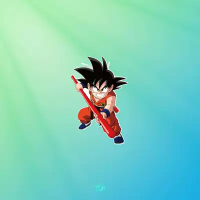 Tlp反光车贴日本漫画七龙珠孙悟空筋斗云金箍棒笔记本行李箱贴纸