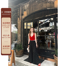 TMH STUDIO vacances insulaire Lazy Feeling of Trumpet Casual Long Pants Woman Loose Sunscreen Broadleg Pants