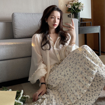 TMH STUDIO Monet Garden Law Broken Flowers Half Body Skirt Woman Summer Fold Design Sensation Medium Long Skirt