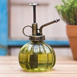 Press bar spray bottle retro small pot pot water kettle pumpkin glass sprinkler gardening water kettle