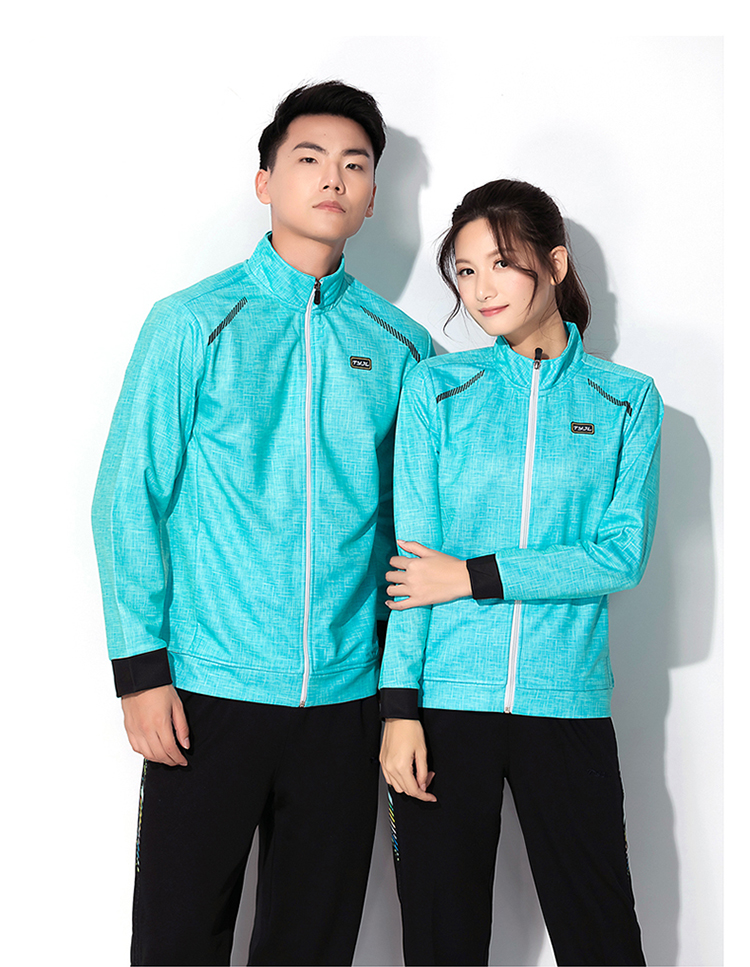 Áo khoác thể thao mùa thu và mùa đông đích thực nam và nữ dài tay quần áo bóng chuyền quần áo phù hợp với đào tạo phù hợp với trò chơi ra khỏi đồng phục đội 	mua quần áo bóng chuyền	