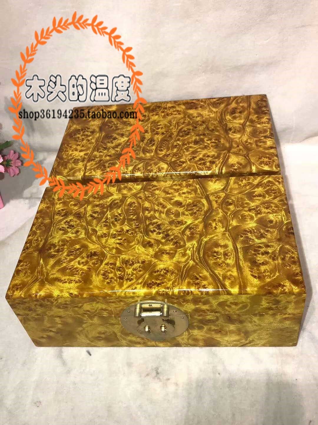 Fairies gold Zhangu Manoma Scar First Decorated Box Golden Silk Nanwood First Decorated Box Very Nice Box