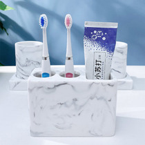 Nordic electric toothbrush holder creative pastoral hanger wash cup set toothpaste tube cylinder set household dental stand