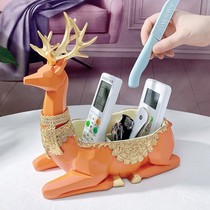 Four-grid orange deer containing box in the box