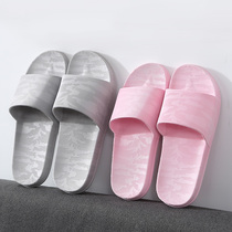Buy one Slippers Woman Summer Indoor Home Bathroom Bath anti-slip lovers A pair of deodorant wear and wear male slippers