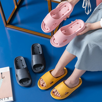 Leaky sandals and slippers womens summer bathroom bath hole shoes mens non-slip quick-drying indoor home use student couple shoes