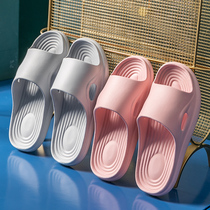 Japanese-style sandals and slippers womens summer non-slip soft thick-soled indoor home shoes mens bathroom bath massage bottom deodorant slippers