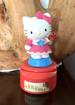 Hello Kitty KITTY Christmas song music box from the 1990s (it will have music when it has been collected for many years)