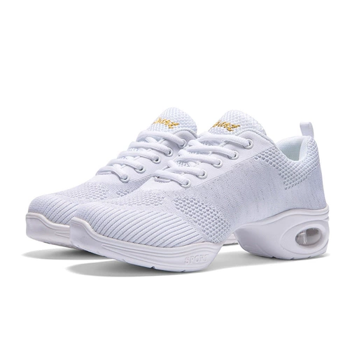 Новые танцевальные туфли дышащие мягкие дно современные квадратные танце