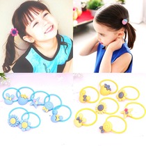 1 price Korean children hair accessories little girl simple cartoon rubber band girl baby headrope Hairband headgear