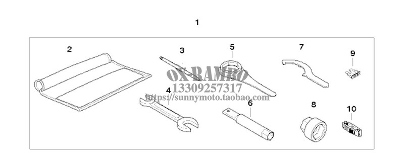 BMW BMW locomotive S1000RR original plant kit with car tool Domestic spot