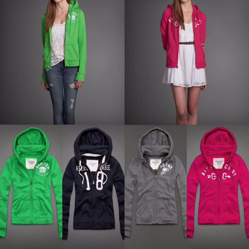Classic Old Model Clearance Abercrombie&Fitch/Af Women's Cardigan Zipper Fleece Sweatshirt Jacket in Stock Classic Old Model Clearance Abercrombie&Fitch/Af Women's Cardigan Zipper Fleece Sweatshirt Jacket in Stock