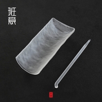 Japanese colored glaze tea tea ceremony accessories set glass tea pluck kung fu tea set zero with tea spoon tea shovel Tea Needle