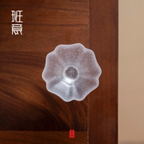 Bubble high-footed glass cup thickened creative small teacup clear glass ice cream cup home frosted cup