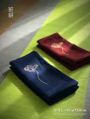 Banyi tea towel tea cloth absorbent thickened cotton linen Chinese style Zen kung fu tea set tea ceremony accessories towel tea pad