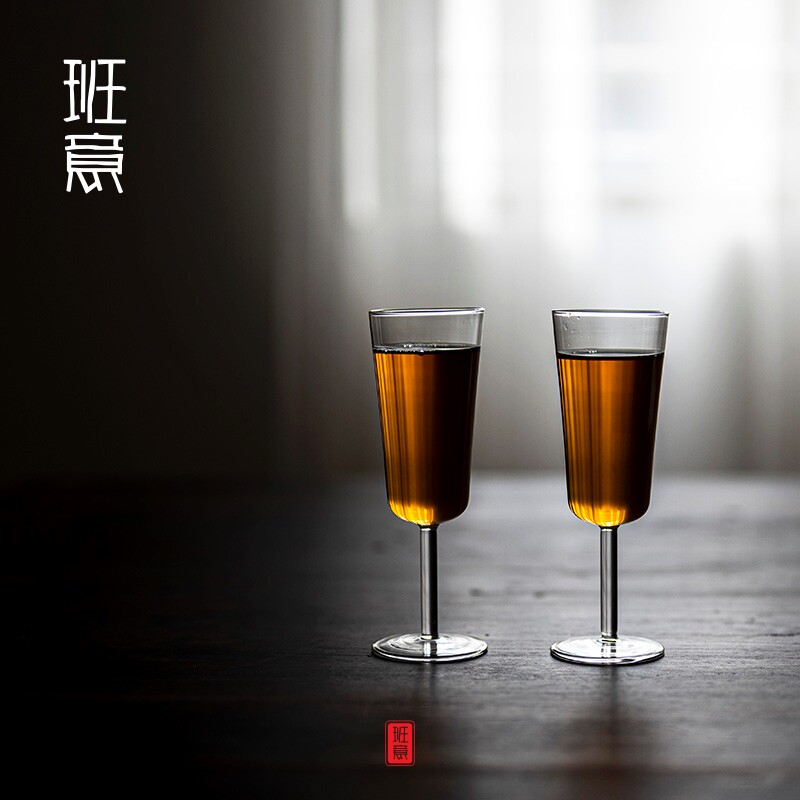 Bani Bubble Monkey Kui Tea Exclusive Tasting Cups Heat Resistant Transparent Glass Cups Handmade Day Style High Foot Green Tea Cup Creativity