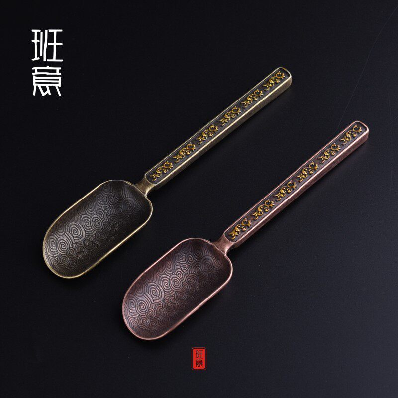 Banyi Tea spoon Tea spoon Tea shovel Tin alloy tea shovel Tea set accessories Six gentlemen