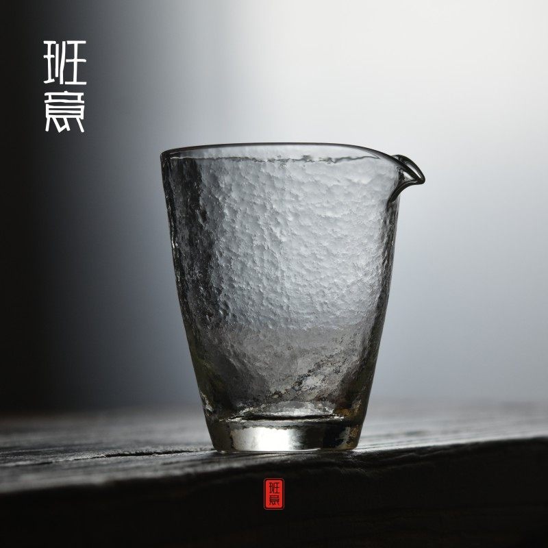 Banyi Hammer-resistant glass fair cup Japanese transparent tea divider Kunfu tea pocket glass cup large tea sea
