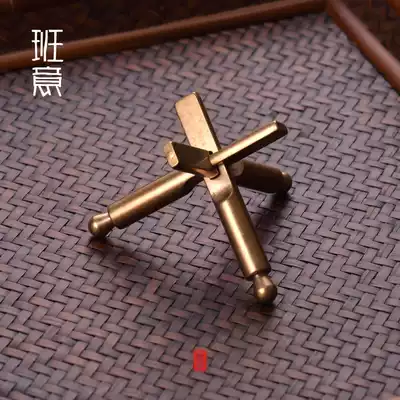 Banyi Kong Ming lock cover copper pot cover creative tea props fun cast copper pot cover rack tea layer rack