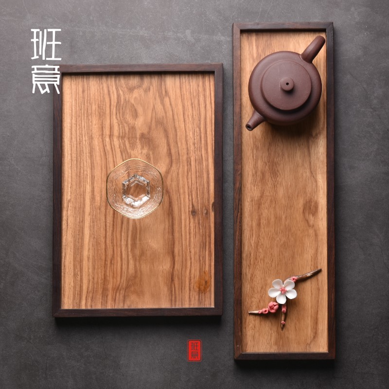 Daoshuang Japanese Style Simple Dry Bubble Table rectangular pear wood tea Tea Breakthrough Tea Toy Parts Tea Tray