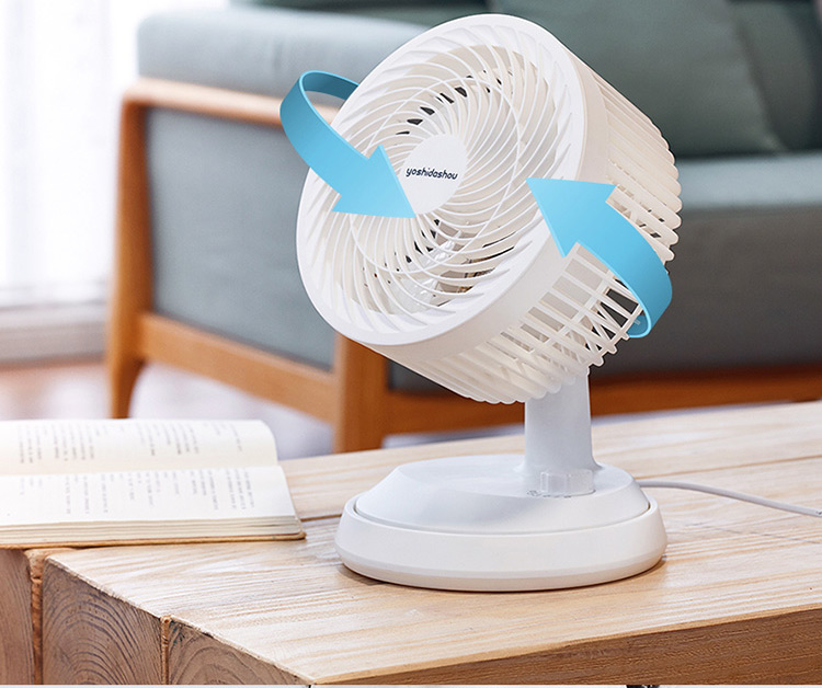 quạt di động công nghiệp Mẹ thỏ Mỹ! Nhật Bản Yoshida Xiang lưu thông không khí quạt đối lưu im lặng điều khiển từ xa quạt điện nhà lắc đầu - Quạt điện quạt mini để bàn sạc pin