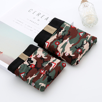 2-pack couple underwear summer sexy handsome camouflage breathable modal cotton mens flat corner Womens triangle