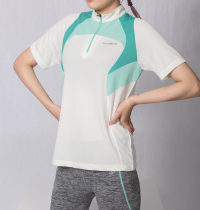 Womens sunscreen half-zipper half-sleeve T-shirt quick-drying clothes short-sleeve sweatshirt