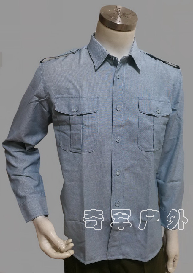 New in stock empty long sleeve azure shirt